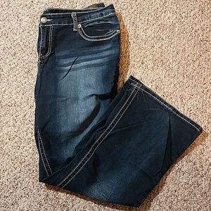 Dark wash Vanity boot-cut jeans